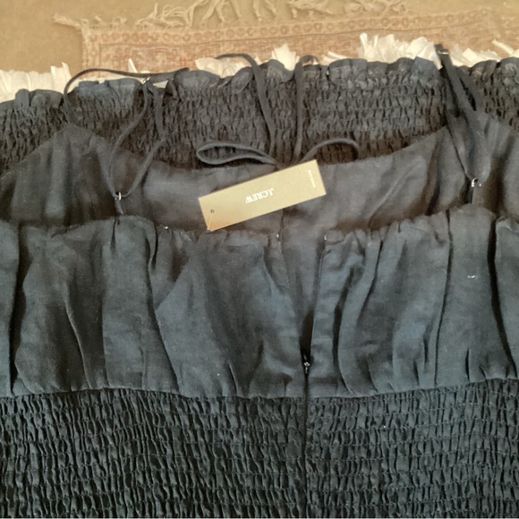 J.Crew Smocked Linen Dress - Picture 4 of 10